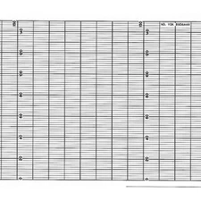Graphic Controls Yok B9565aw Strip Chart,Fanfold,Range 0 To 100,53 Ft