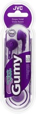 New Sealed JVC Gumy Earbud Stereo Headphones Grape Violet HA-F140-VN
