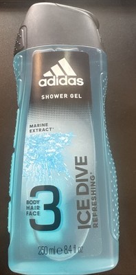 Adidas Ice Dive Marine Extract Refreshing Hair & Body Shower Gel 250ml/8.4oz