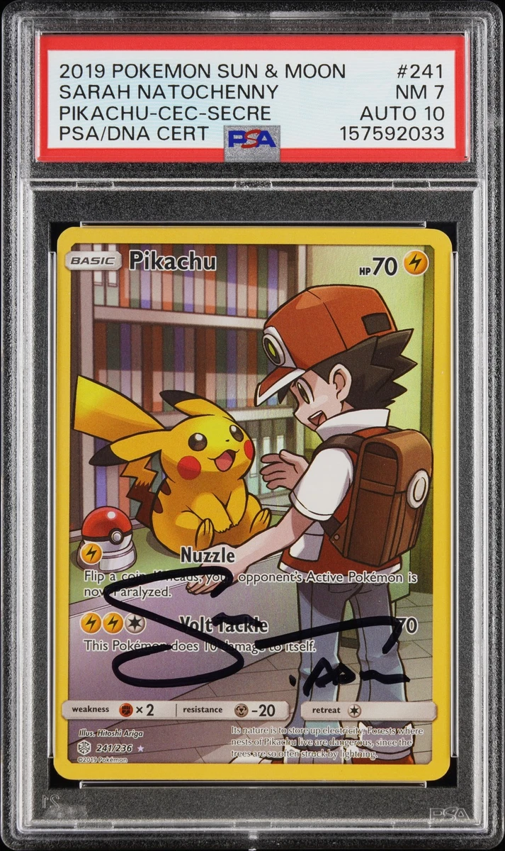 Pikachu Pokémon TCG Sun & Moon Grade 10 Individual Trading Card