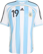 adidas Argentina Men's Home Jersey 2006 Messi #10 - Blue/White