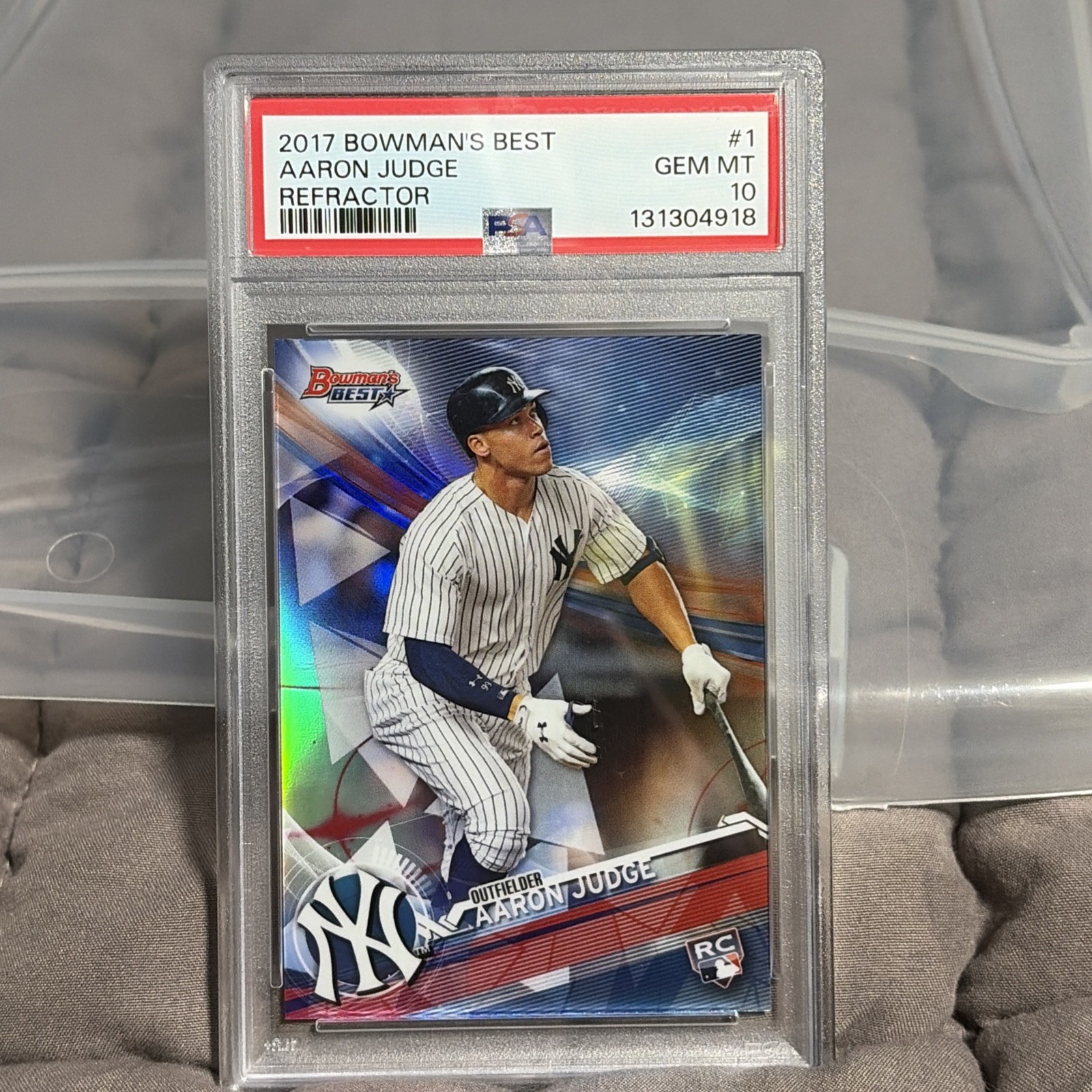 2017 BOWMAN'S BEST #1 AARON JUDGE RC YANKEES PSA 10