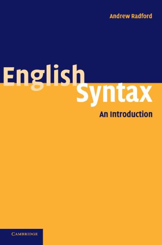 English Syntax: An Introduction by Andrew Radford (Hardcover)