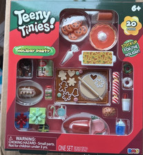 Teeny Tinies HOLIDAY PARTY Mini Food Playset Dollhouse - 20 Pc