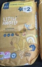 Little Angels Newborn Size 2, 4-8 kg 58 Nappies | Free Delivery 0.15 per nappy