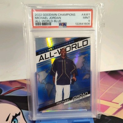 2022 Upper Deck Goodwin Champions All-World Michael Jordan #AW-1 Blue /399 PSA 9