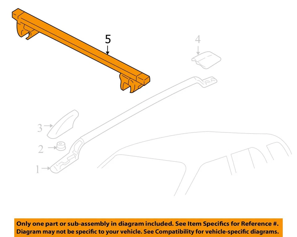 SE ADAPTA A CHEVROLET TRACKER RAIL 30027073 2002-2004 - NUEVO OEM 30027073 Foto 2 de 3
