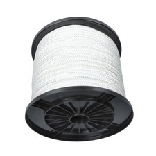 3/8" 250' Multipurpose White Nylon Rope Sturdy Spool Solid Braid Rope