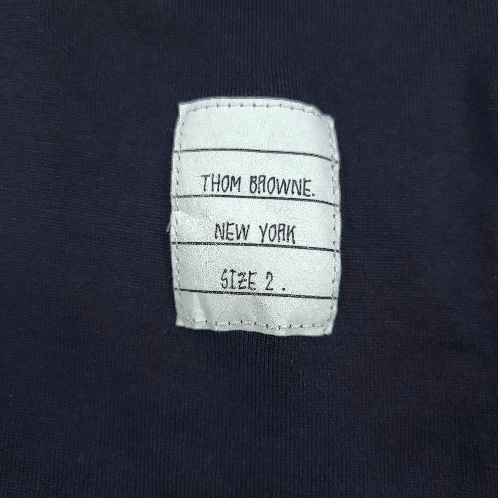 T shirt Thom Browne con tasca a righe manica corta 1478 119981905