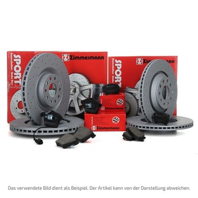 Zimmermann SPORT Bremsscheiben Beläge Sensor für VW GOLF 7 A3 8V vorne hinten