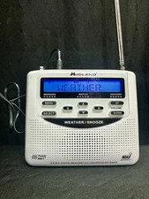 Midland Weather Radio NOAA Emergency Weather Radio with adapter Tested Working