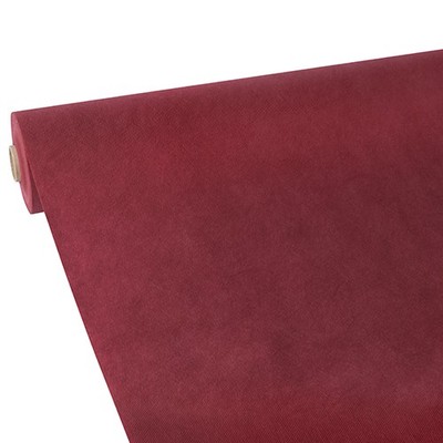 4 bordeaux Tischdecken stoffähnlich Vlies soft selection 25 m x 1,18 m Papstar