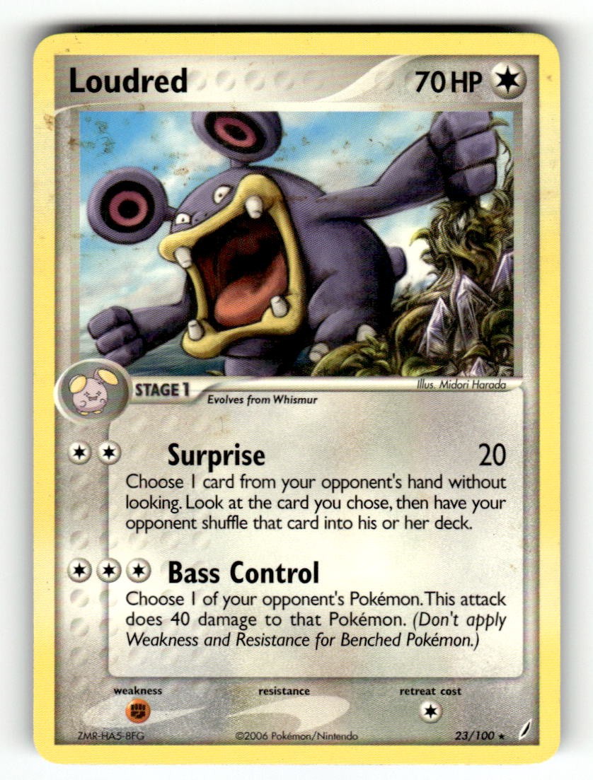 2006 Pokemon CG Loudred 23/100