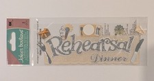 RARE Jolee's Rehearsal Dinner Wedding Bride Groom Scrapbooking Title Stickers