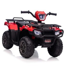 12V 4 Wheeler for Kids Quad  Kids Ride On ATV, Battery-Operated Car with Led Red