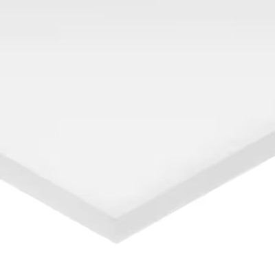 Zoro Select Bulk-Ps-Pe-489 White Hdpe Hdpe Sheet 72'' L X 48'' W X 1/4'' Thick,