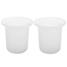  2 Pcs Toilet Brush Holder Set Bathroom Accessories Essentials for New Home