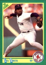 Lee Smith 1990 Score #37 Boston Red Sox FREE SHIPPING AutographDen