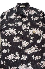Mens DIOR Monogram Floral Button Up Shirt Sz M