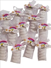 bomboniera Battesimo Bimba arcobaleno  calamita Nome Nuvola Unicorno 