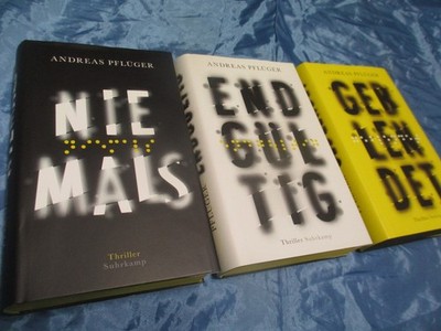3 Bücher von Andreas Pflüger , Thriller , 1. Auflage , TOP  Bücher , Bestseller