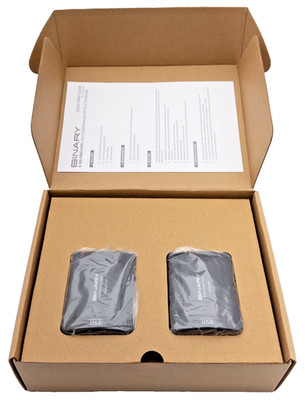 BINARY B-350-USB2-CATX 350 Series USB 2.0 Cat 5e/6 Extender Balun Kit - 330 ft