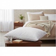 Goose Down Soft Pillow - 100% Cotton, Standard Size 20x26 Inch