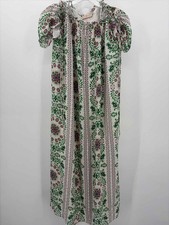 Pre-Owned Tory Burch Ivory Size 10 Maxi Short Sleeve Dress