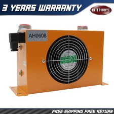 Hydraulic Air Cooler Ah0608t-ca Air-cooled Oil Radiator Dc12v 1.8kw 60lmin New Hydraulic Air Cooler Ah0608t-ca Air-cooled Oil Radiator Dc12v 1.8kw 60lmin New