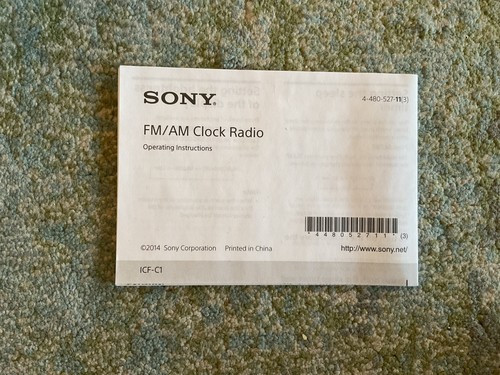 Sony AM-FM Alarm Clock Radio (Black) - NEW IN BOX! | eBay