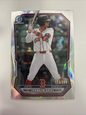 2025 Bowman - Chrome Prospects Franklin Arias #BCP-67 Lava Refractor /399 (RC)