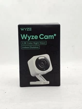 Wyze - Cam V4 2.5k QHD WiFi, Indoor/Outdoor, Wired Security Camera with Color...