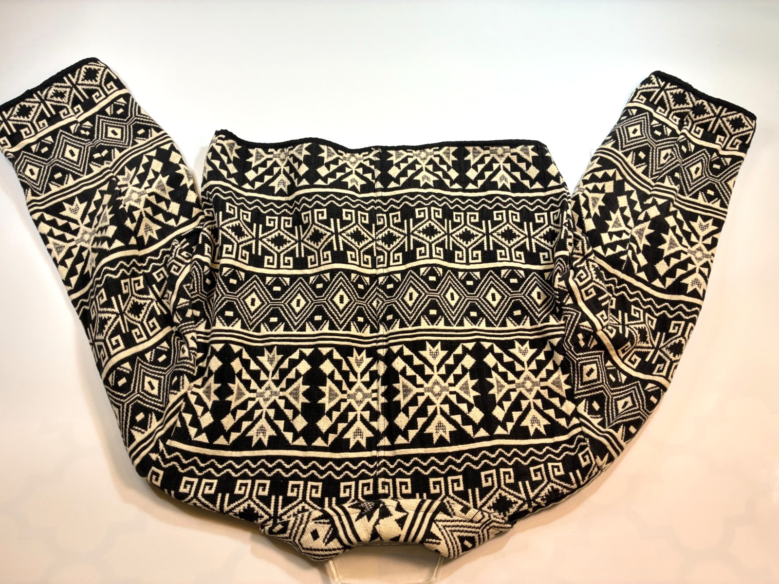 Flashback AZTEC TAPESTRY CROPPED JACKET Medium Bl… - image 7