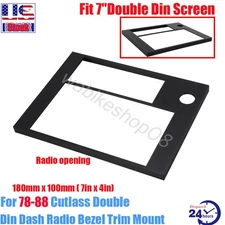 For 78-88 Cutlass Double Din Dash Radio Trim Bezel Panel 7" Double Din Screens