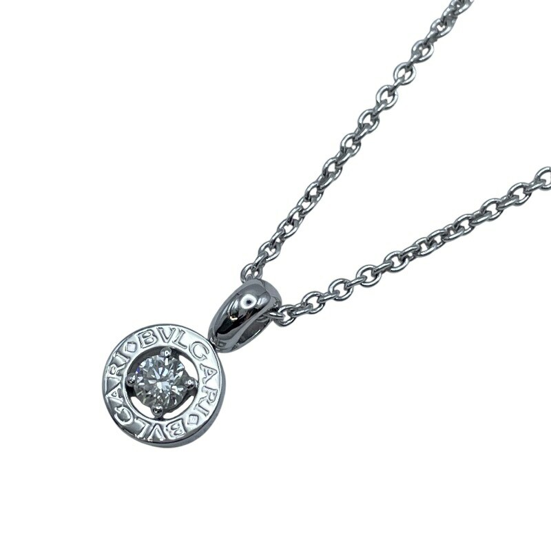 Bvlgari Bulgari Bvlgari Necklace 18KWg Diamond Jewelry 8.2g