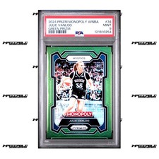 2024 Panini Prizm Monopoly WNBA - Green #34 Julie Vanloo Rookie /24 PSA 9