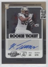 2021 Panini Contenders Optic Rookie Ticket Auto Payton Turner #155 Auto 1m1a