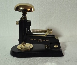 Vint EL Casco M 1LN Desk Stapler Black 23K Gold Made For Leidel Corp Advertising