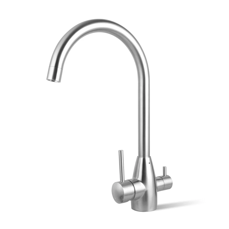 ACA 3 Way Kitchen Mixer Pure Filter Tap Brushed Water Supply Spout Faucet