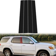 Fit For Toyota Sequoia 2001-2007 Glossy Black Pillar Posts Window Sticker Cover