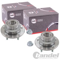 2X A.B.S. Radlager/Radnabe Mit ABS-RING Hinten Passend FüR Hyundai Highway Santa