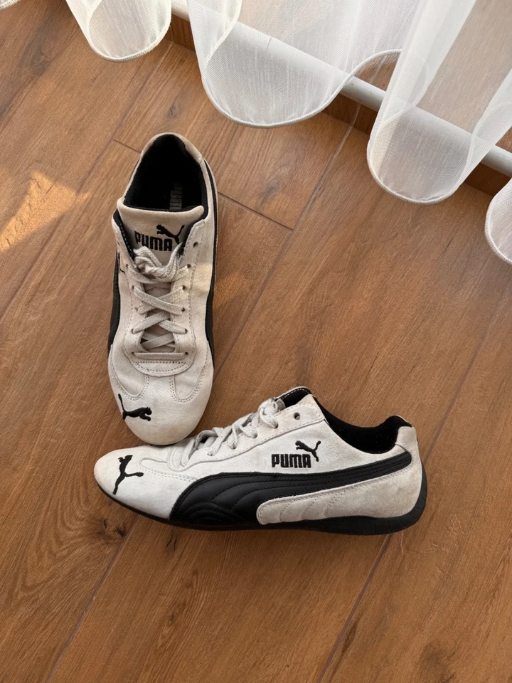 VTG Puma Speed Cat White&Black 00s Sneakers - Image 2 of 4
