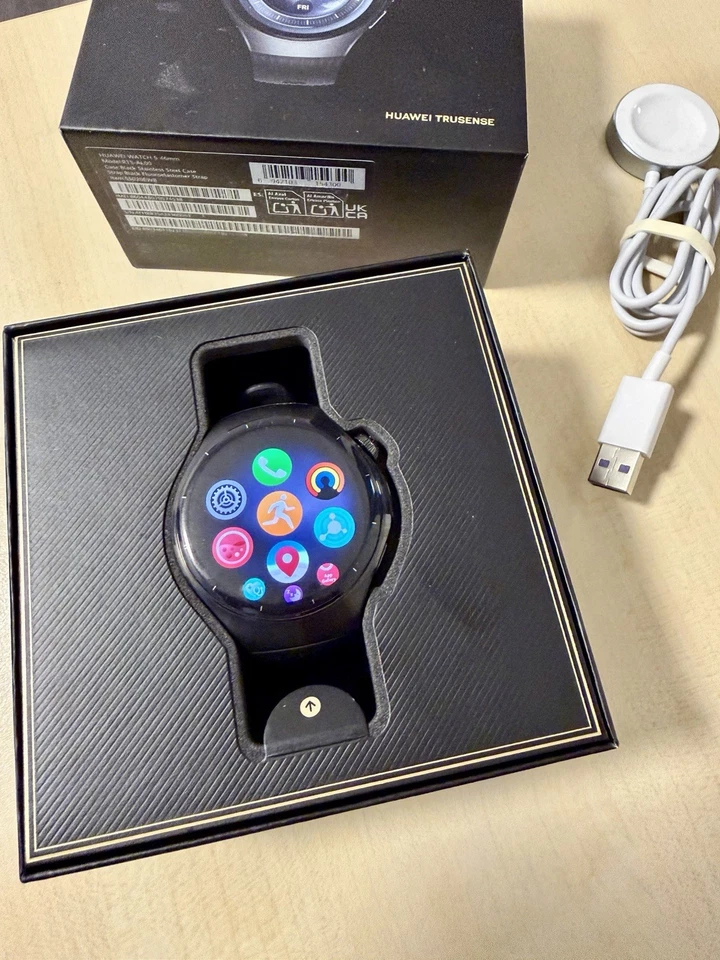 Huawei Watch 5 Schwarz Fluoroelastomer 1.5" OLED LTE eSIM Android iOS OVP NEUW. - Bild 2 von 4