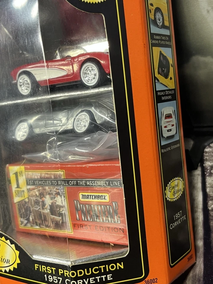 Matchbox Premiere 1957 Chevrolet Corvette 2 Car Set Sealed NM Condition - Image 4 of 4