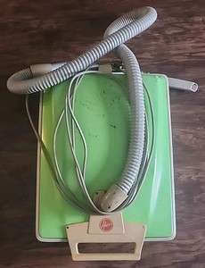 Vintage 1960's HOOVER Slimline Green Vacuum Cleaner Model 2017 Works 