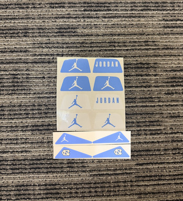 North Carolina NIKE OR SHOC Visor Tabs Helmet Decals Football Eye Visors