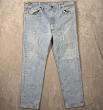 VTG Levi s 505 XX Relaxed Straight Fit Denim Jeans Light Wash Men s 40x32 USA