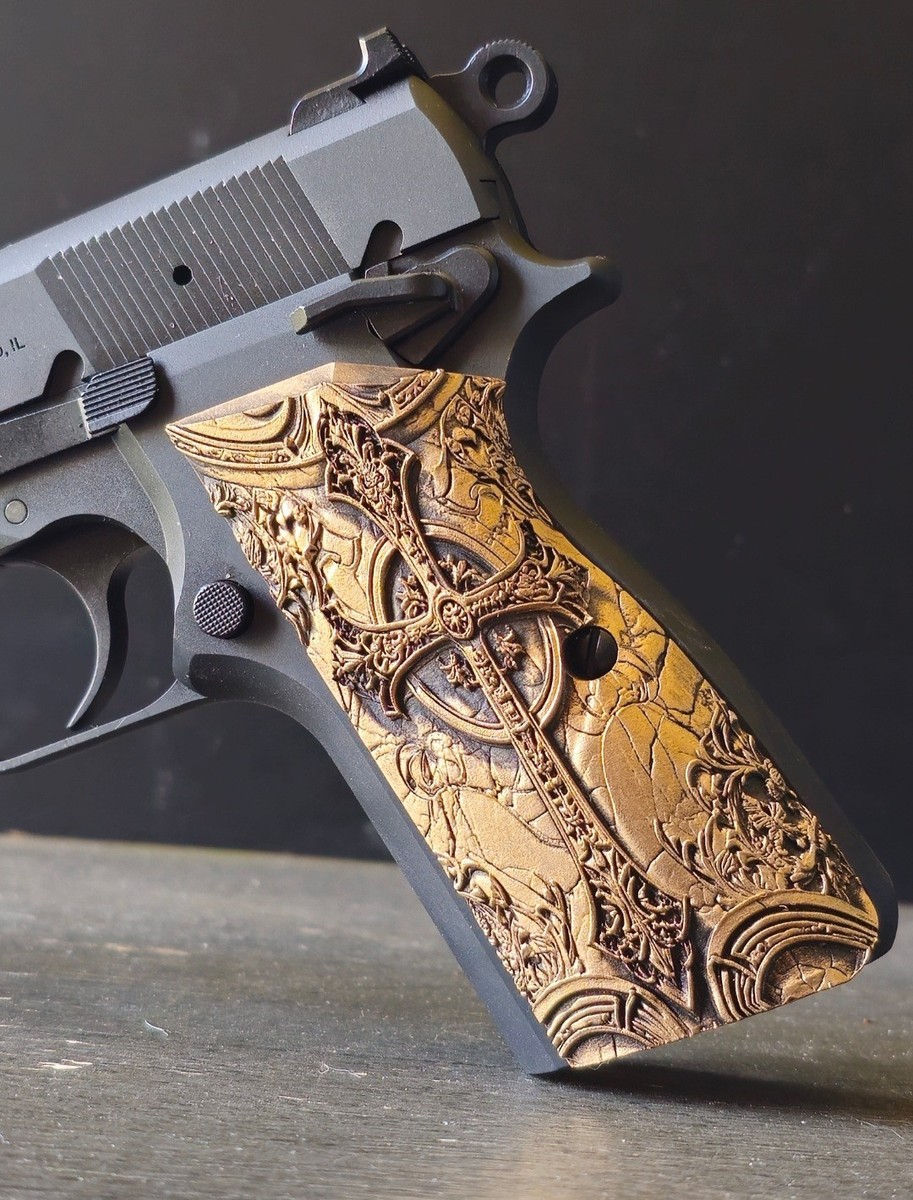 Browning Hi-Power / SA-35 / MC P35 Grips - Cross LTD | eBay