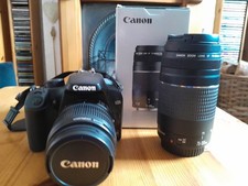 Canon EOS 1000D DSLR Camera + EF-S 18–55mm Lens With  Canon EF 75-300 F4/6 Lens.