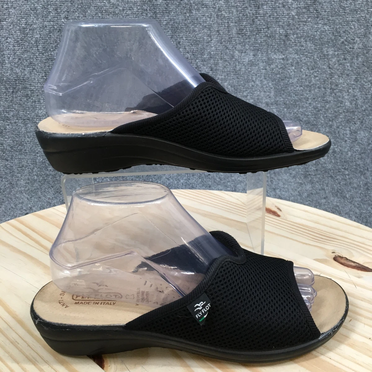 Sandalias De Malla Elástica Fly Flot Cercepiccola Para Mujer - Hechas En Italia, Suela Antishock De 4 Cm